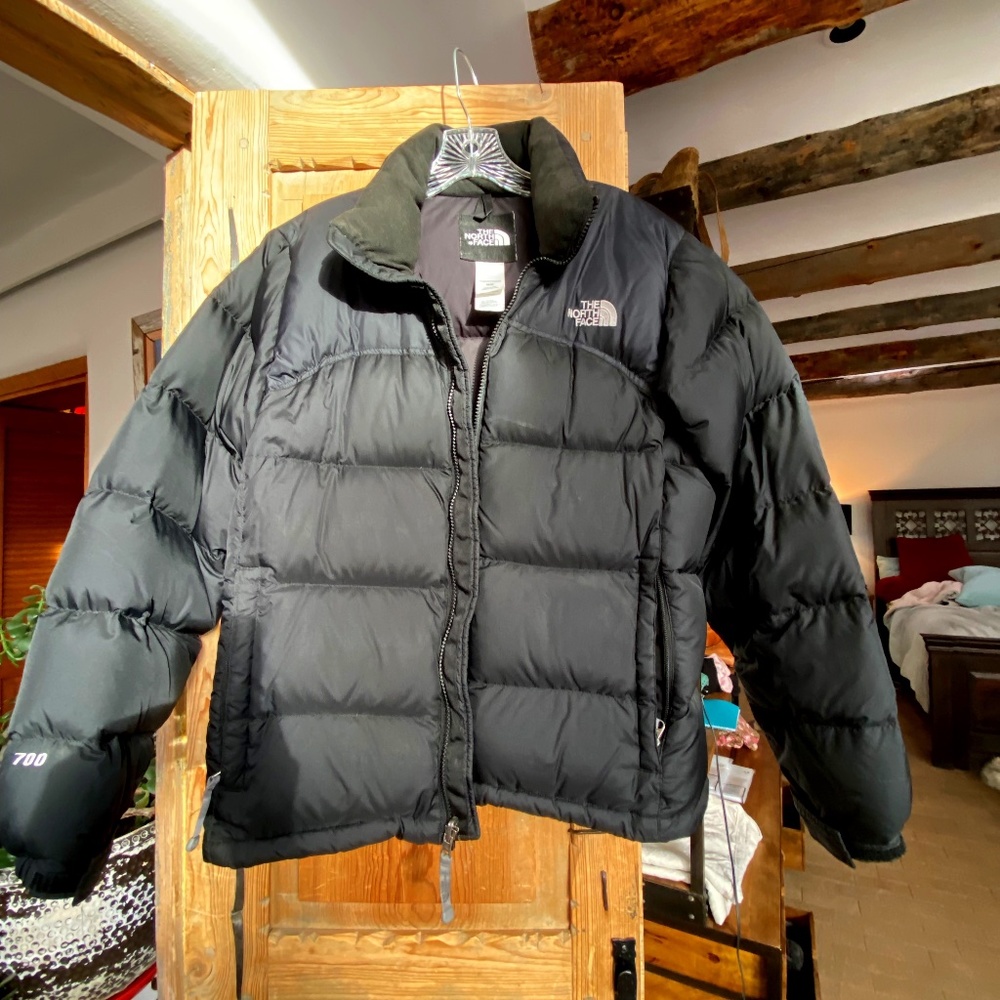 The North Face down jackets